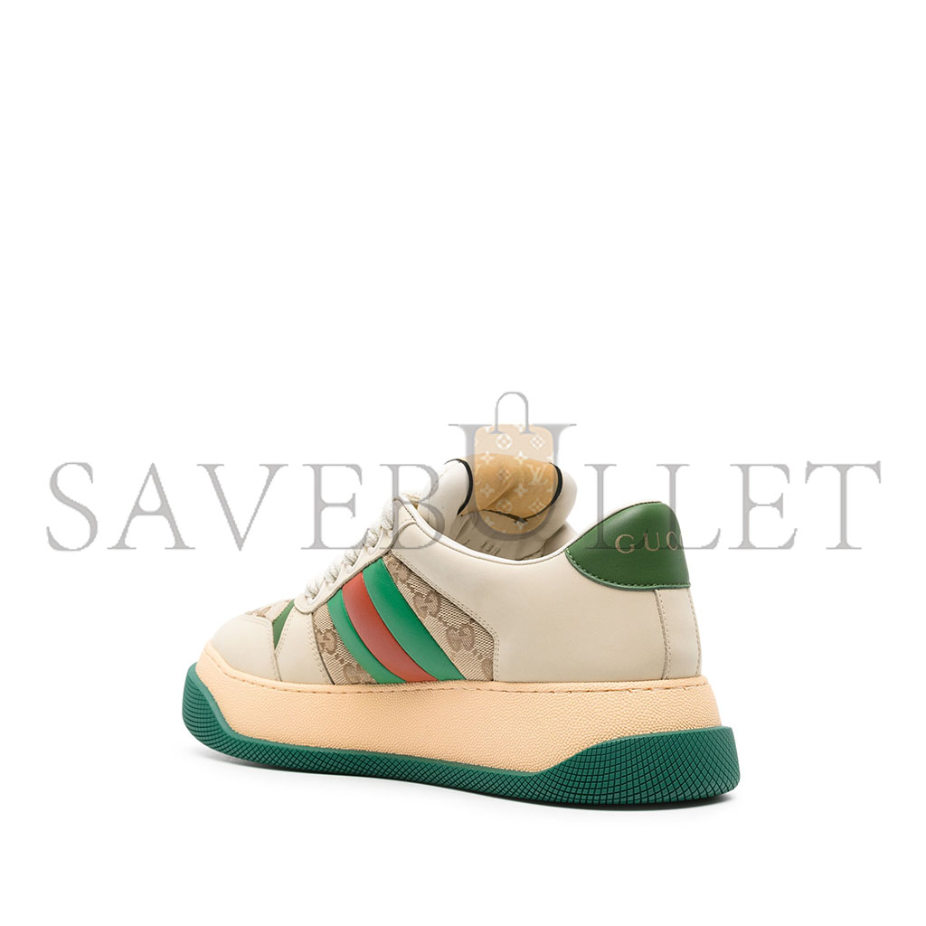 GUCCI SCREENER LEATHER SNEAKERS 777106